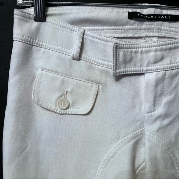 Paola Frani pants Color: White Size: 32 low rise Good condition - Picture 5 of 15